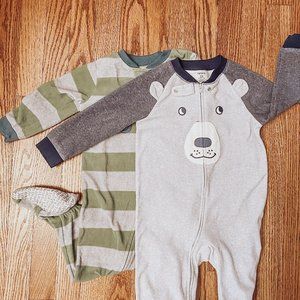 Carters Boys 24 Month Fleece Sleeper 2pk